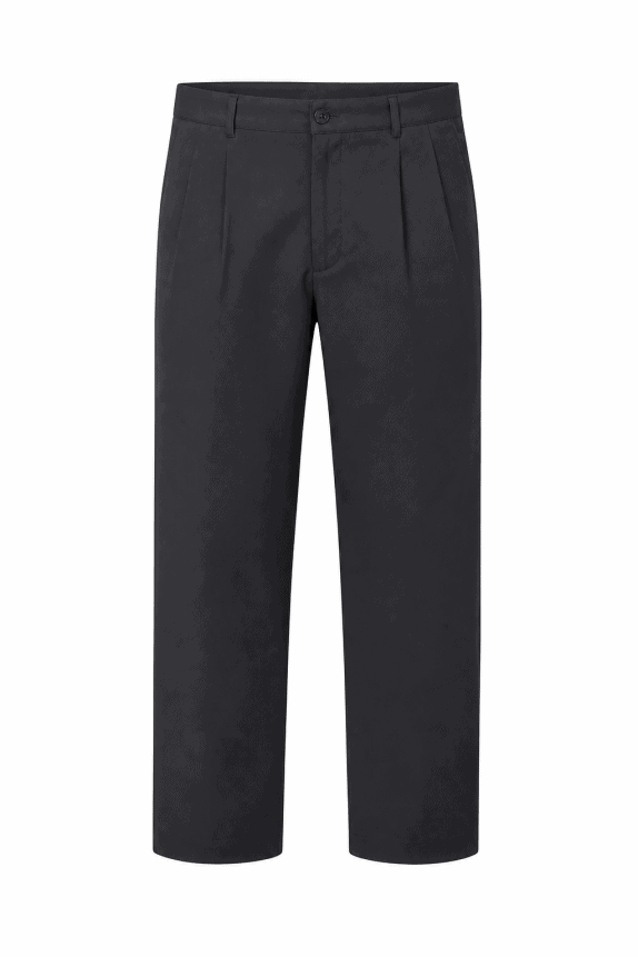 LORO PIANA SANTINO PUNTO MODA ΠΑΝΤΕΛΟΝΙ ΜΕ ΠΙΕΤΕΣ CLASSIC ΜΑΥΡΟ ΑΝΤΡΙΚΟ PRE OWNED 4XL