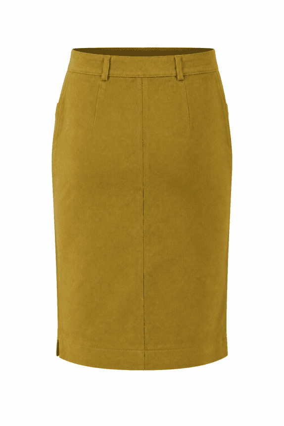 LES COPAINS  PENCIL SKIRT MINIMAL BROWN WOMAN PRE OWNED M