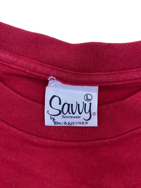 SAVY SPORTSWEAR T-SHIRT VINTAGE MIAMI PHYS. ED. PRINT ΜΠΟΡΝΤΟ UNISEX LARGE