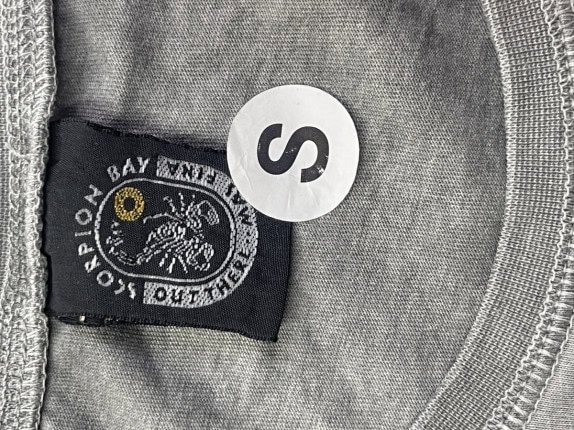 SCORPION BAY ΜΑΚΡΥΜΑΝΙΚΗ ΜΠΛΟΥΖΑ GRAPHIC WASHED GREY UNISEX PRE OWNED S