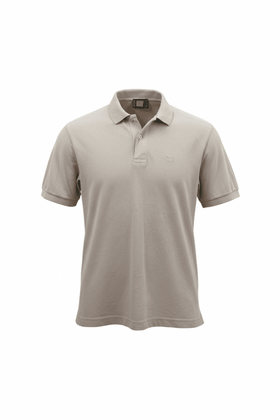 SERGIO TACCHINI ΜΠΛΟΥΖΑ POLO 90s EMBROIDERED LOGO BEIGE UNISEX L