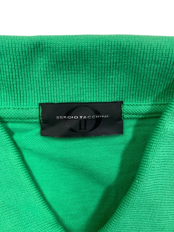 SERGIO TACCHINI ΜΠΛΟΥΖΑ POLO VINTAGE ΜΕ ΚΕΝΤΗΜΕΝΟ ΛΟΓΟΤΥΠΟ ΠΡΑΣΙΝΗ ΑΝΔΡΙΚΗ M