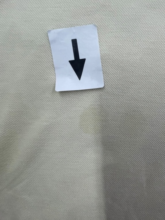 Sergio Tacchini Polo Shirt Vintage Logo Beige UNISEX L