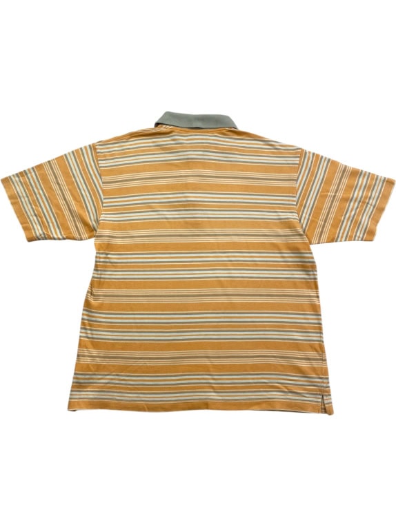 SERGIO TACCHINI POLO ΜΠΛΟΥΖΑ VINTAGE ΡΙΓΕ ΠΟΡΤΟΚΑΛΙ ΑΝΔΡΙΚΟ L