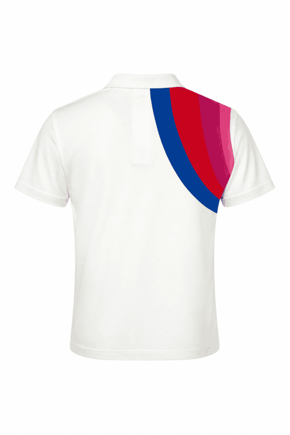 1980s SERGIO TACCHINI POLO SHIRT GRAPHIC WHITE UNISEX PRE OWNED S