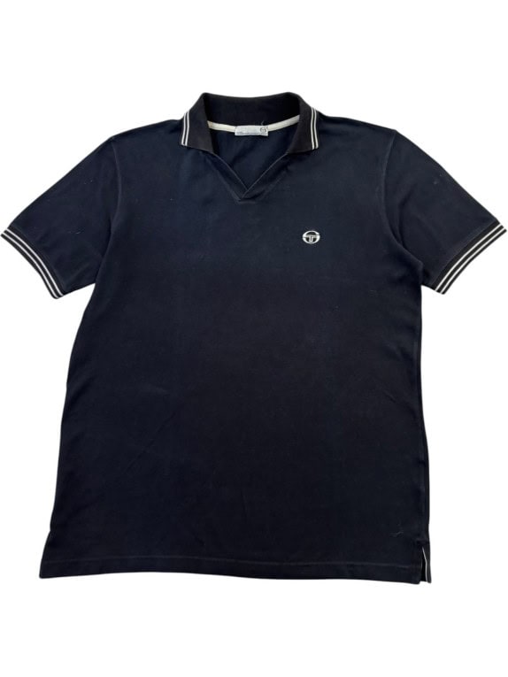 SERGIO TACCHINI POLO SHIRT MINIMAL NAVY ΑΝΤΡΙΚΟ PRE OWNED L