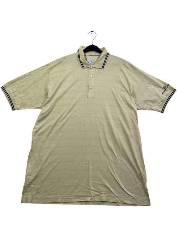 SERGIO TACCHINI Polo T-Shirt Golf Logo Μπεζ UNISEX XXL