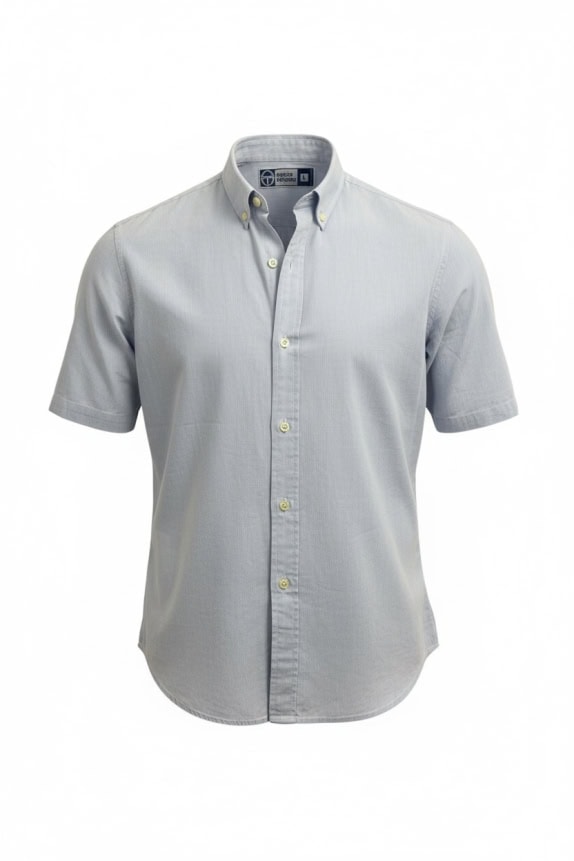 SERGIO TACCHINI Πουκάμισο Κοντομάνικο VINTAGE Λογότυπο Striped Γαλάζιο/Λευκό Ανδρικό L