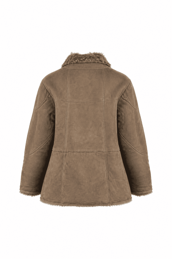 GIACCA SHEARLING BEIGE DONNA PRE OWNED M