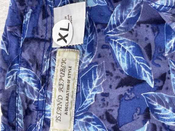 SILKLAND REPUBLIC ΠΟΥΚΑΜΙΣΟ FLORAL BLUE ΑΝΤΡΙΚΟ PRE OWNED XL