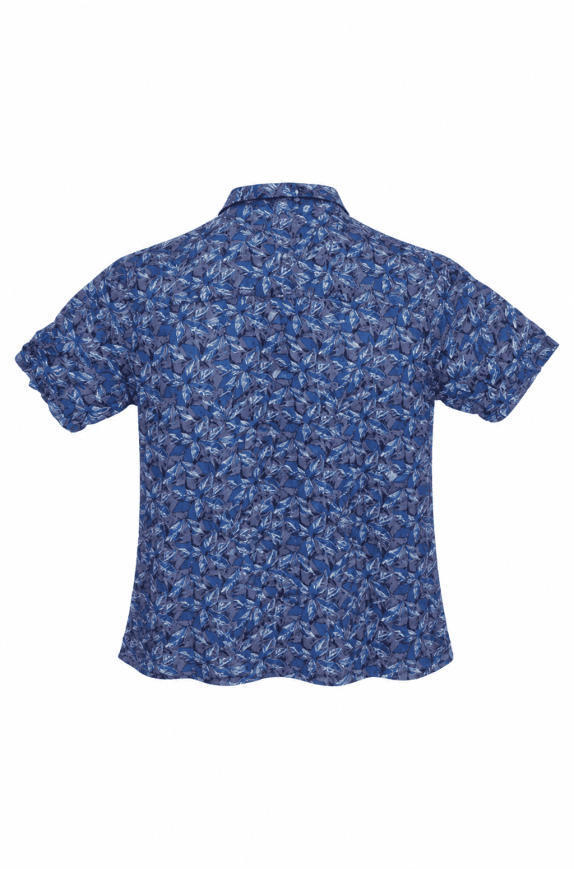 SILKLAND REPUBLIC ΠΟΥΚΑΜΙΣΟ FLORAL BLUE ΑΝΤΡΙΚΟ PRE OWNED XL