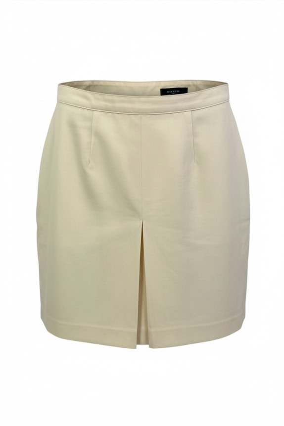 SISLEY VINTAGE MINI SKIRT WITH FRONT SLIT BEIGE WOMENS S