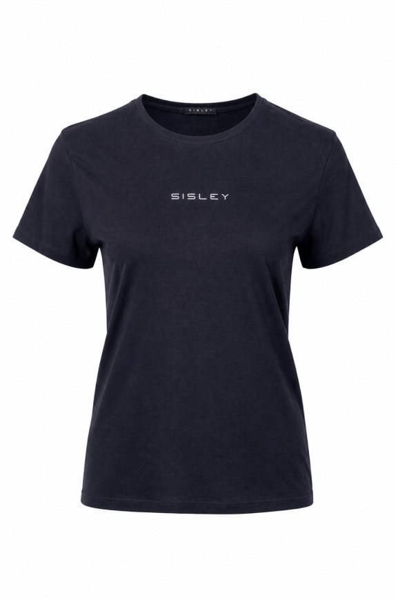 SISLEY T SHIRT MINIMAL ΜΑΥΡΟ ΓΥΝΑΙΚΕΙΟ PRE OWNED S