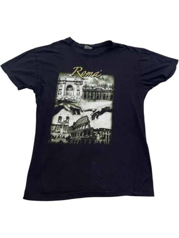 SMARTY GRAPHIC TEE BLACK UNISEX PRE OWNED L