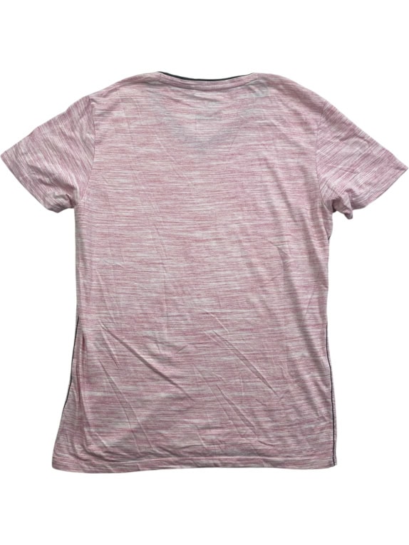 S.OLIVER T-Shirt Slim Fit Logo Print Ροζ Ανδρικό L