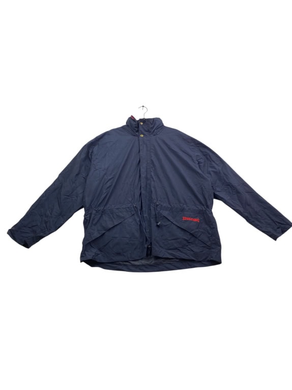 SPALDING Ανδρικό Μπουφάν Jacket Vintage Λογότυπο Μπλε Σκούρο XL / XXL