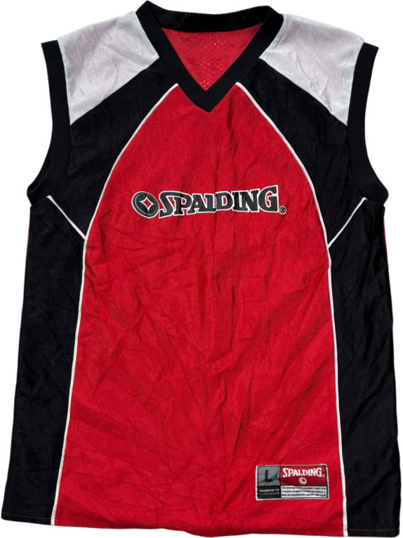 SPALDING ΜΠΑΣΚΕΤΙΚΗ ΦΑΝΕΛΑ ΑΘΛΗΤΙΚΗ ΚΟΚΚΙΝΗ ΜΑΥΡΗ ΛΕΥΚΗ UNISEX PRE OWNED M
