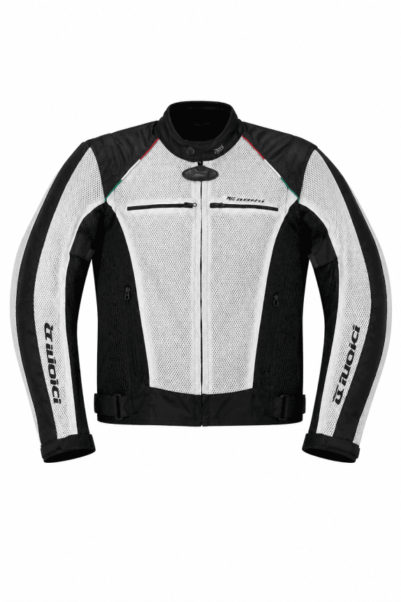 SPIDI MOTORCYCLE JACKET RACING WHITE BLACK MEN PRE OWNED M