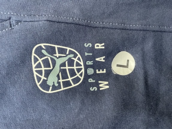 PUMA SPORTS WEAR PANTALONI TUTA MINIMAL NAVY UOMO PRE OWNED L