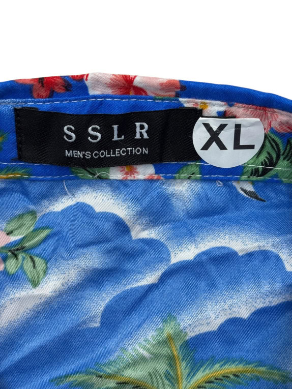 SSLR ALOHA SHIRT BLUE MENS PRE OWNED XL