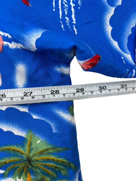 SSLR ALOHA SHIRT BLUE MENS PRE OWNED XL