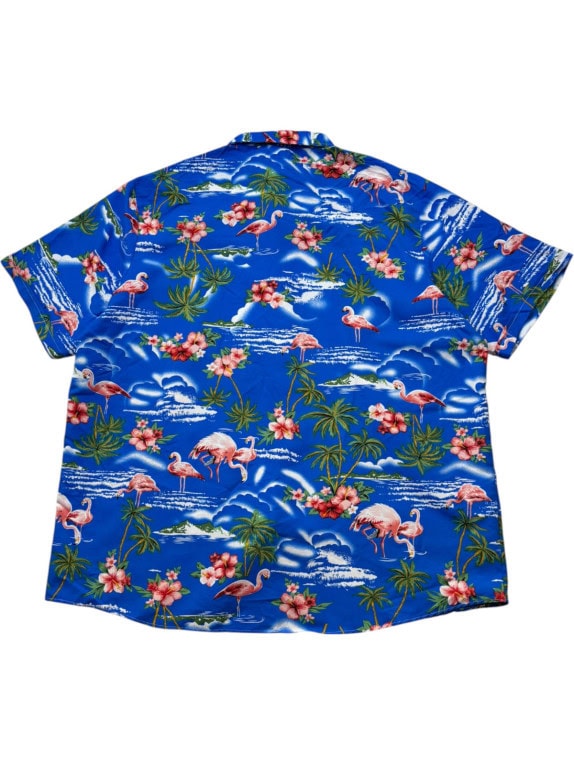 SSLR ALOHA SHIRT BLUE MENS PRE OWNED XL