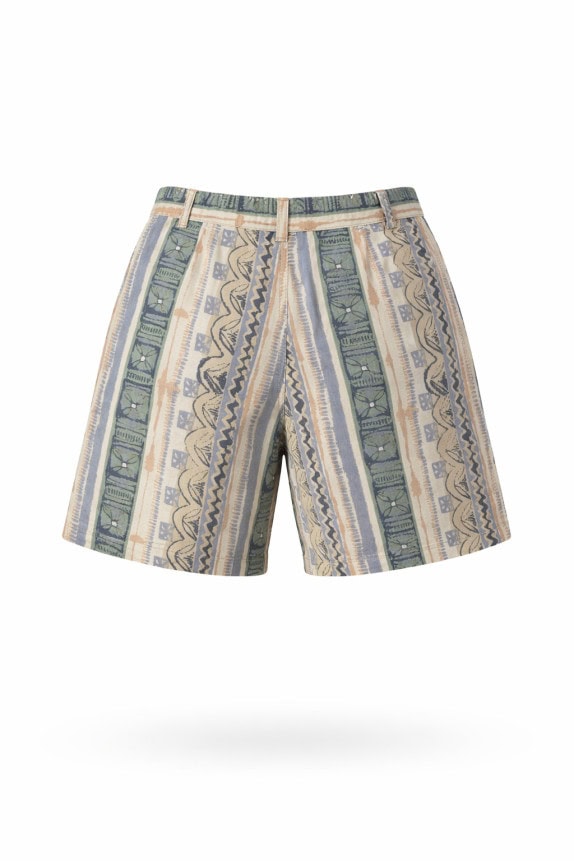 ST MAPEDE BERMUDA PANTS VINTAGE MULTICOLOR WOMEN PRE OWNED XS