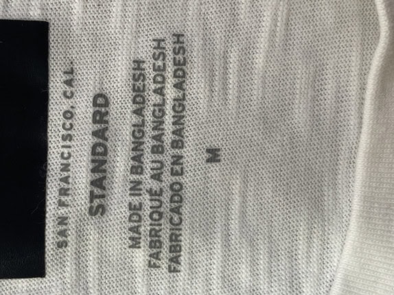 STANDARD COTTON T SHIRT CLASSIC OFF WHITE ΑΝΤΡΙΚΟ PRE OWNED M