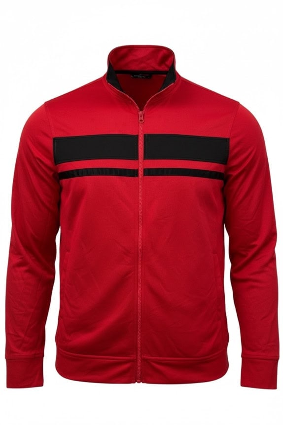 STARTER TRACK JACKET RETRO SPORTSWEAR ROSSO NERO UOMO PRE OWNED M