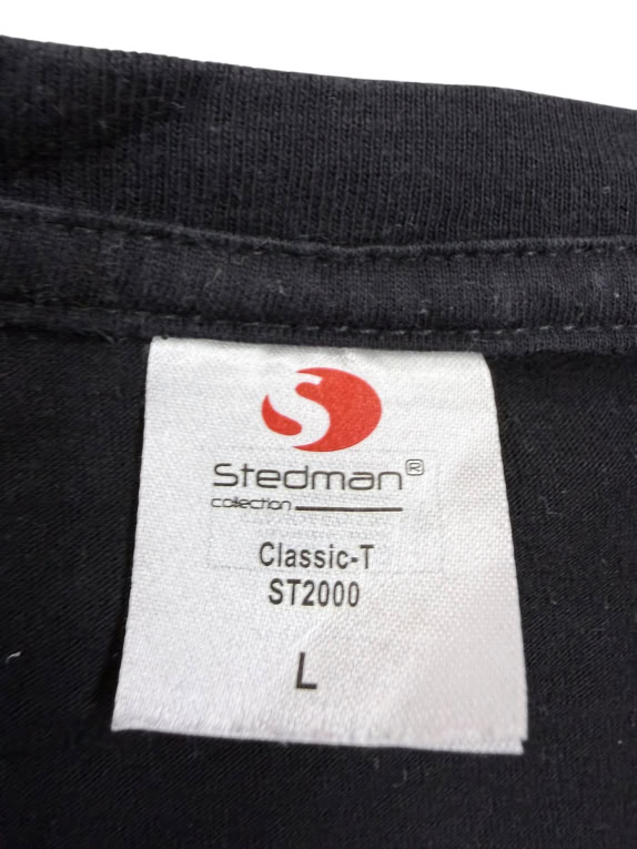 Stedman Graphic T-Shirt Wolverine Print Black Men’s L