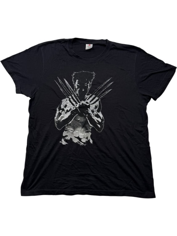 Stedman Graphic T-Shirt Wolverine Print Black Men’s L