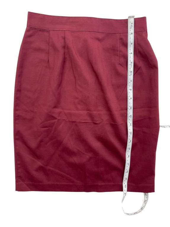 STEFANEL SKIRT 90s BURGUNDY WOMEN'S S