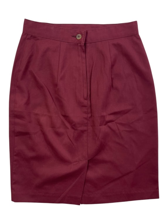 STEFANEL SKIRT 90s BURGUNDY WOMEN'S S