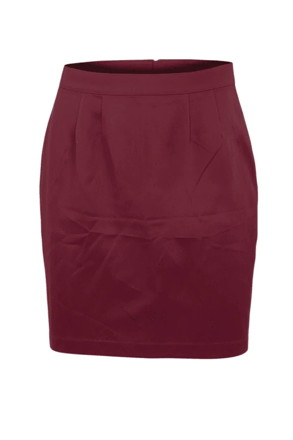 STEFANEL SKIRT 90s BURGUNDY WOMEN'S S