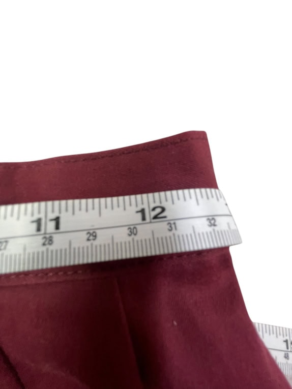 STEFANEL SKIRT 90s BURGUNDY WOMEN'S S
