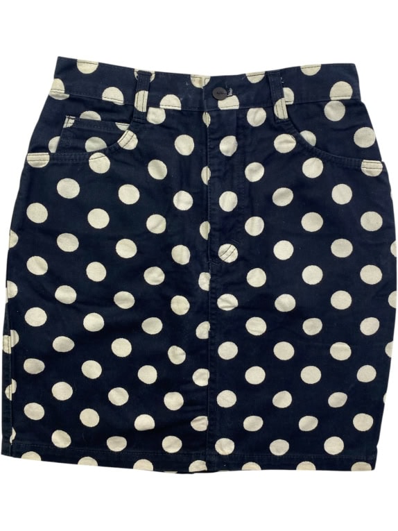 STEFANEL MINI ΦΟΥΣΤΑ POLKA DOT ΜΠΛΕ/ΛΕΥΚΟ ΓΥΝΑΙΚΕΙΑ XS