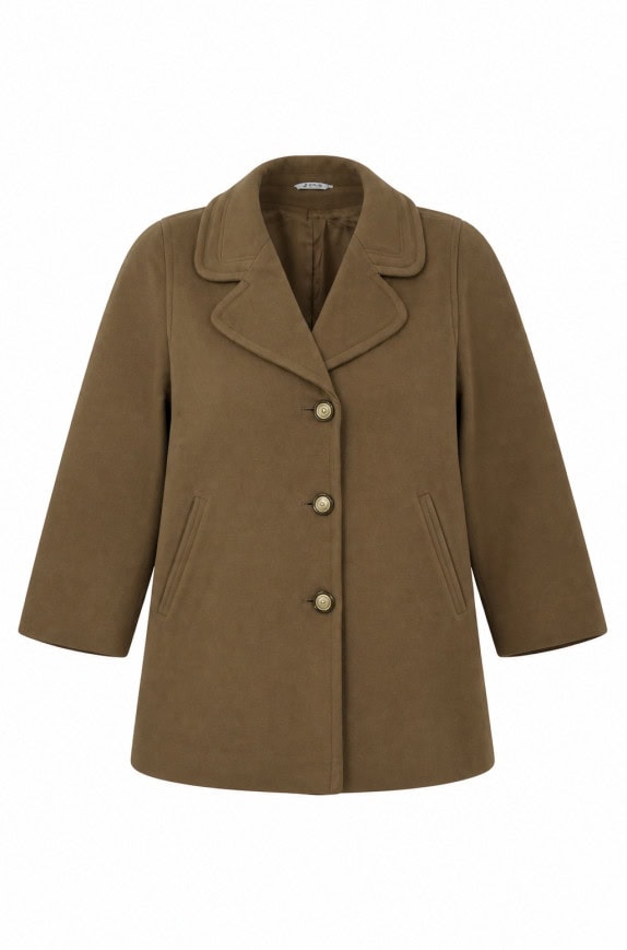90s  STEFANIA RIMOLDI CAPPOTTO CLASSIC MARRONE DONNA PRE OWNED M
