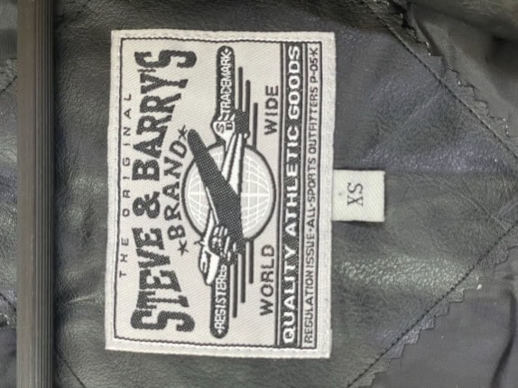 STEVE AND BARRY S BOMBER JACKET SPORTY BLACK YELLOW ΑΝΤΡΙΚΟ PRE OWNED XS