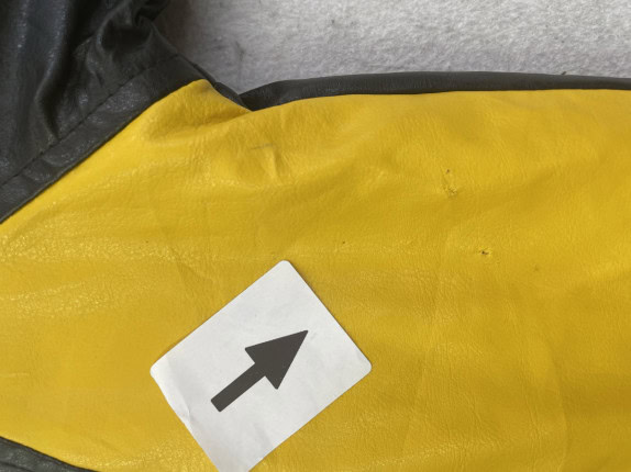 STEVE AND BARRY S BOMBER JACKET SPORTY BLACK YELLOW ΑΝΤΡΙΚΟ PRE OWNED XS