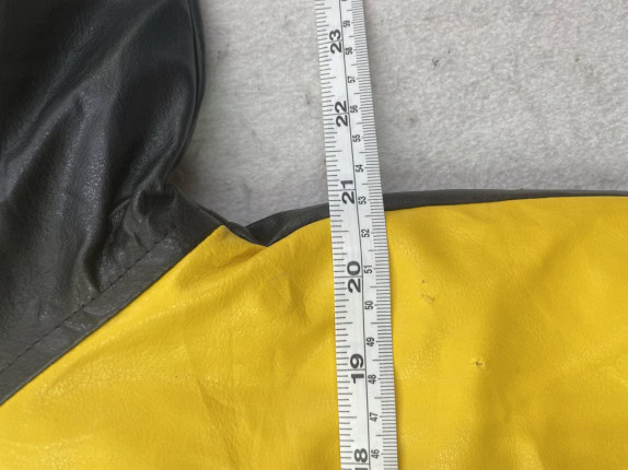 STEVE AND BARRY S BOMBER JACKET SPORTY BLACK YELLOW ΑΝΤΡΙΚΟ PRE OWNED XS