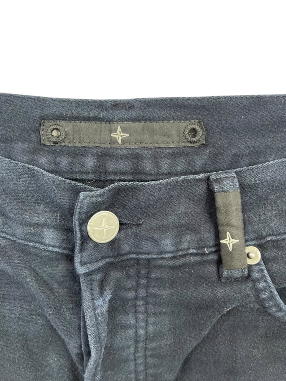 Stone Island Corduroy Pants Vintage Logo Blue Women’s M