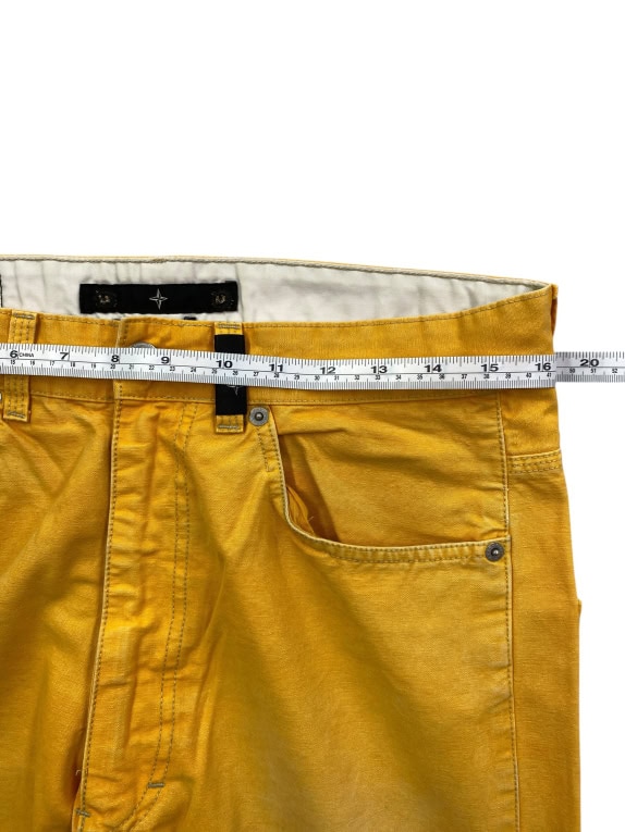 STONE ISLAND ΠΑΝΤΕΛΟΝΙ DENIM VINTAGE LOGO COMPASS ΚΙΤΡΙΝΟ ΑΝΔΡΙΚΟ MEDIUM