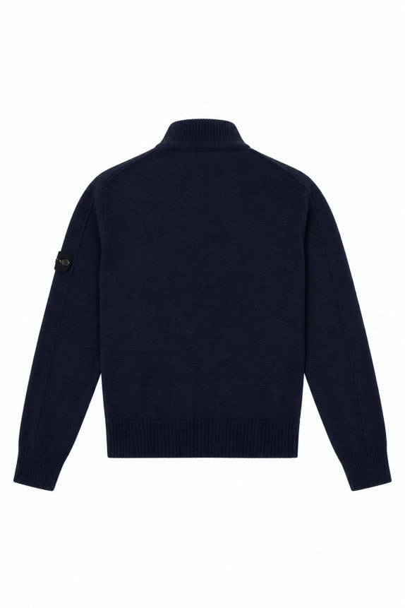 1990S STONE ISLAND ΠΟΥΛΟΒΕΡ ΜΕ ΤΡΙΑΚΟΠΤΟ ΛΑΙΜΟ ΜΠΛΕ ΑΝΤΡΙΚΟ PRE OWNED M