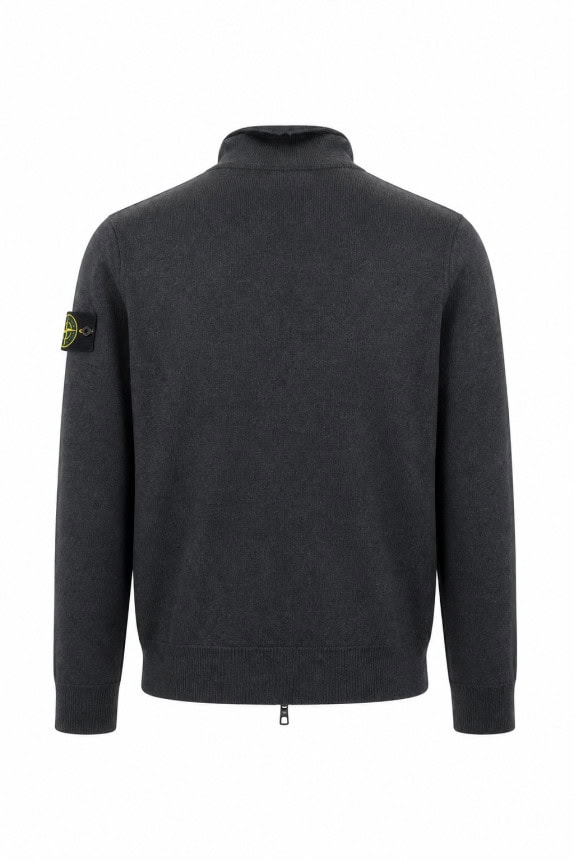 1990S STONE ISLAND ΖΑΚΕΤΑ ΜΕ ΦΕΡΜΟΥΑΡ MINIMAL ΜΑΥΡΟ ΑΝΤΡΙΚΟ PRE OWNED M