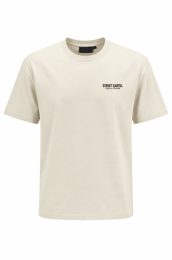 STREET CARTEL T SHIRT MINIMAL CREAM ΑΝΤΡΙΚΟ PRE OWNED M