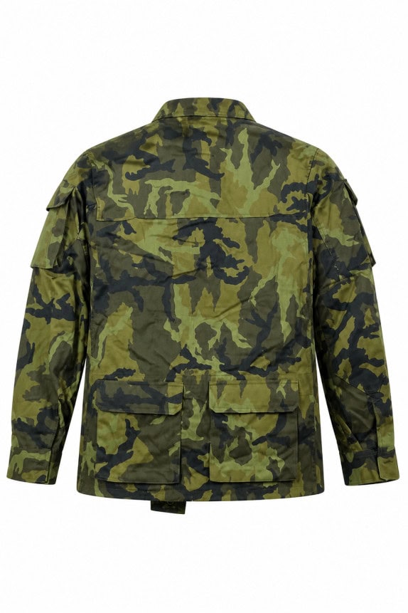 STV GROUP FIELD JACKET UTILITY CAMO OLIVE UNISEX PRE OWNED L