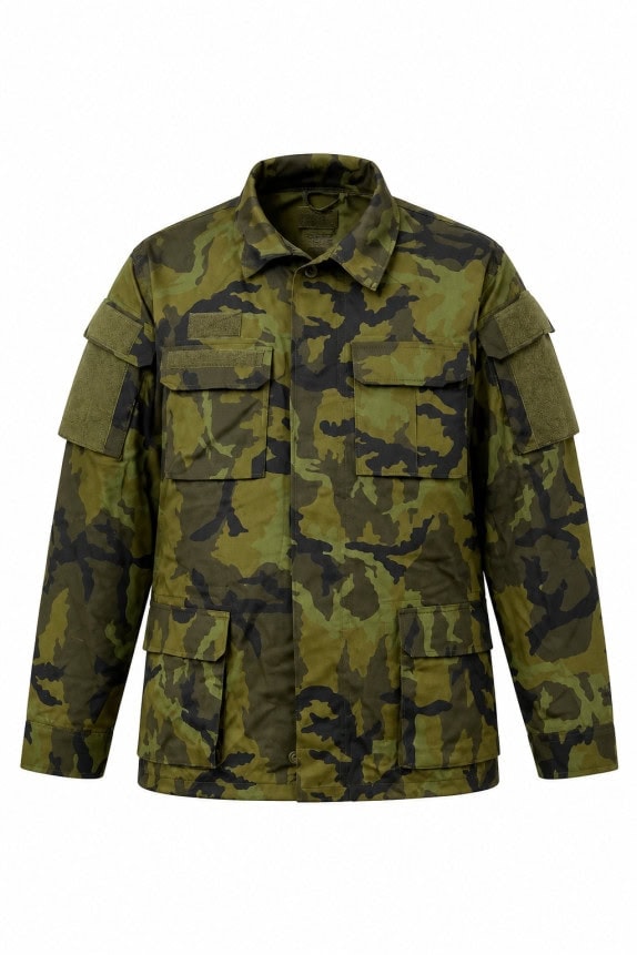 STV GROUP FIELD JACKET UTILITY CAMO OLIVE UNISEX PRE OWNED L