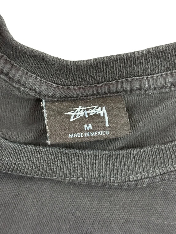 STÜSSY Μακρυμάνικη Μπλούζα Logo Streetwear Μαύρο Unisex M