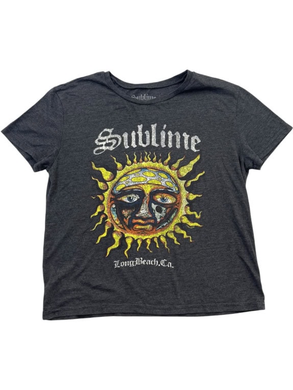 SUBLIME GRAPHIC TEE WASHED CHARCOAL UNISEX PRE OWNED S