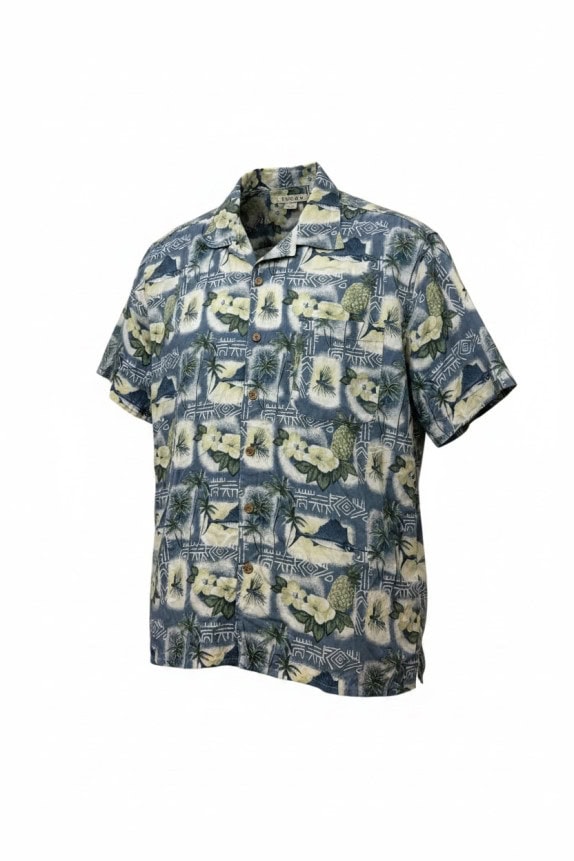 SUMMA ΠΟΥΚΑΜΙΣΟ HAWAIIAN PRINT ΠΟΛΥΧΡΩΜΟ ΑΝΤΡΙΚΟ PRE OWNED L